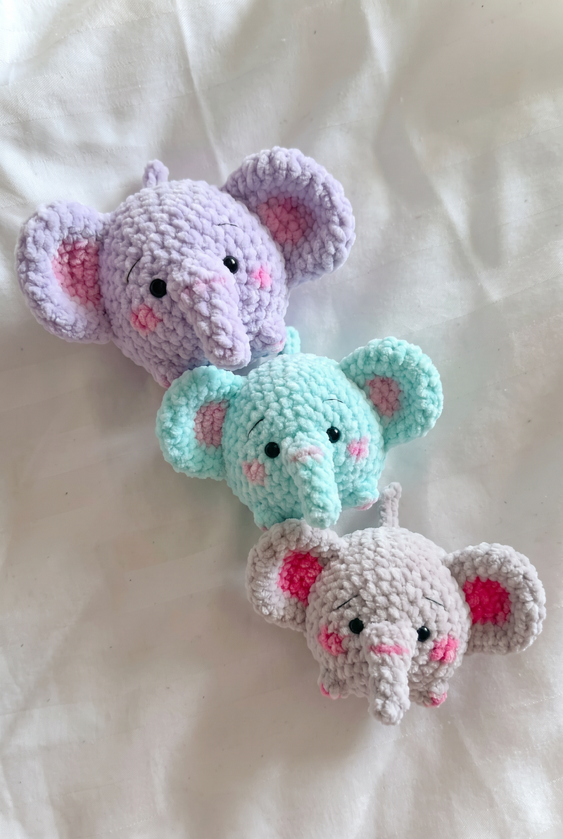🐘 Elephant Keychain Crochet Pattern